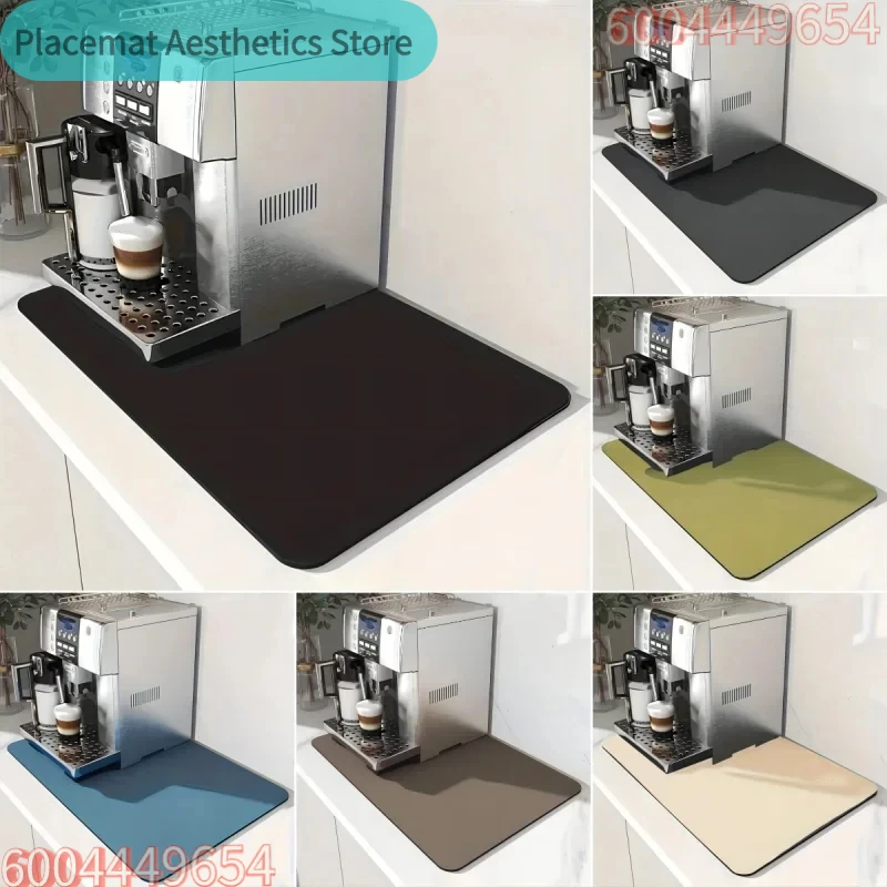 Bar Mat Rubber - Kaffeemaschinen-Unterlage, Rutschfest, Mehrfarbig, Wasserdicht, Hitzebeständig, Leicht