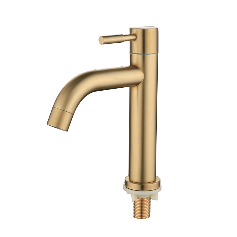 Home Bar Sink - Einzelner Kaltwaschbecken-Wasserhahn aus gebürstetem Edelstahl 304,