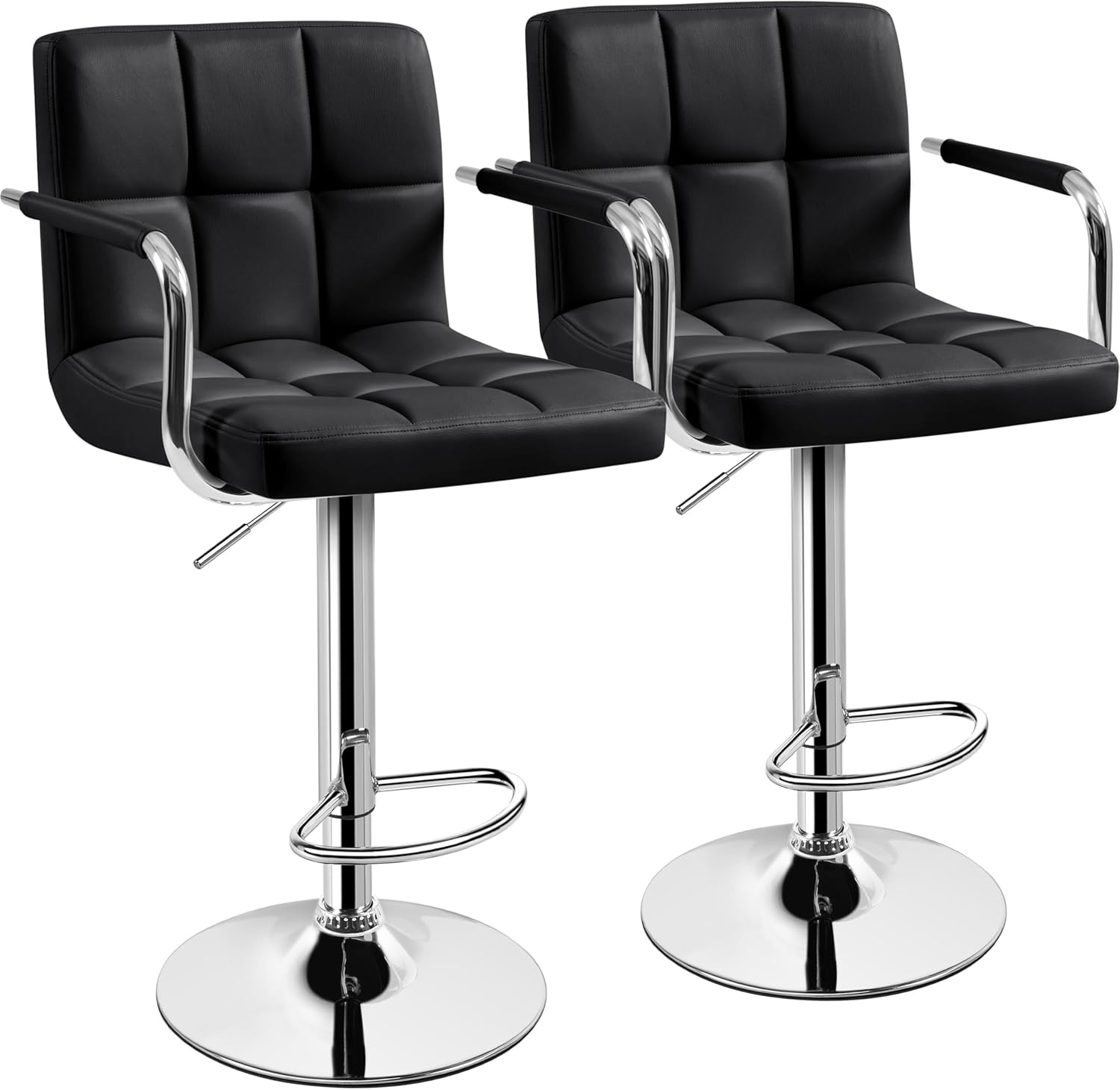 Home Bar Stools - Barhocker-Set, 2 Stück, höhenverstellbare, drehbare Barhocker