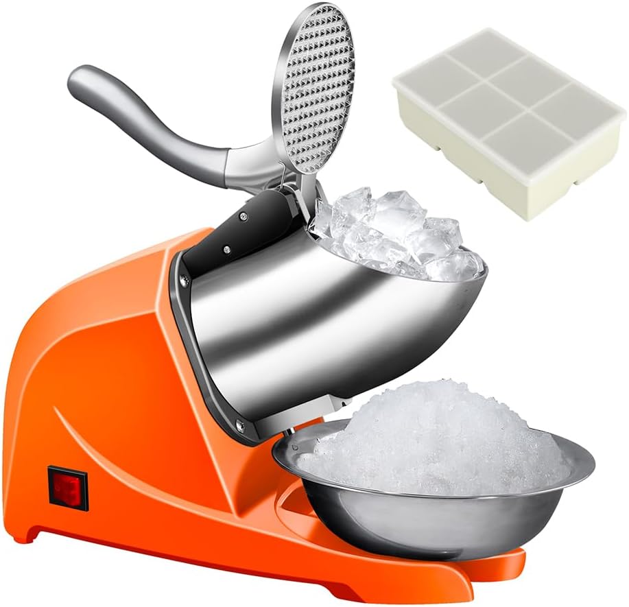 Ice Pick Pick - 4-Klingen-Eisraspel, elektrische Eismaschine, 200lbs/h Eiszerkleinerer mit