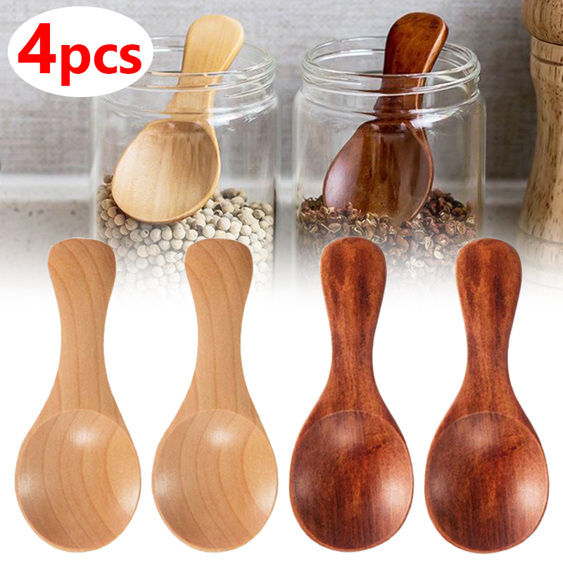 Ice Pick Pick - 4/2/1 stücke Mini Holz Löffel Küche