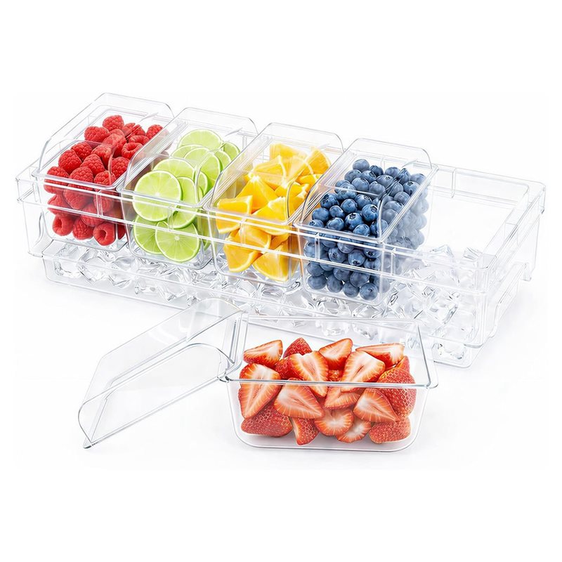 Garnish Tray Set - AB46 – Für Barbedarf, gekühlte Gewürzbehälter,