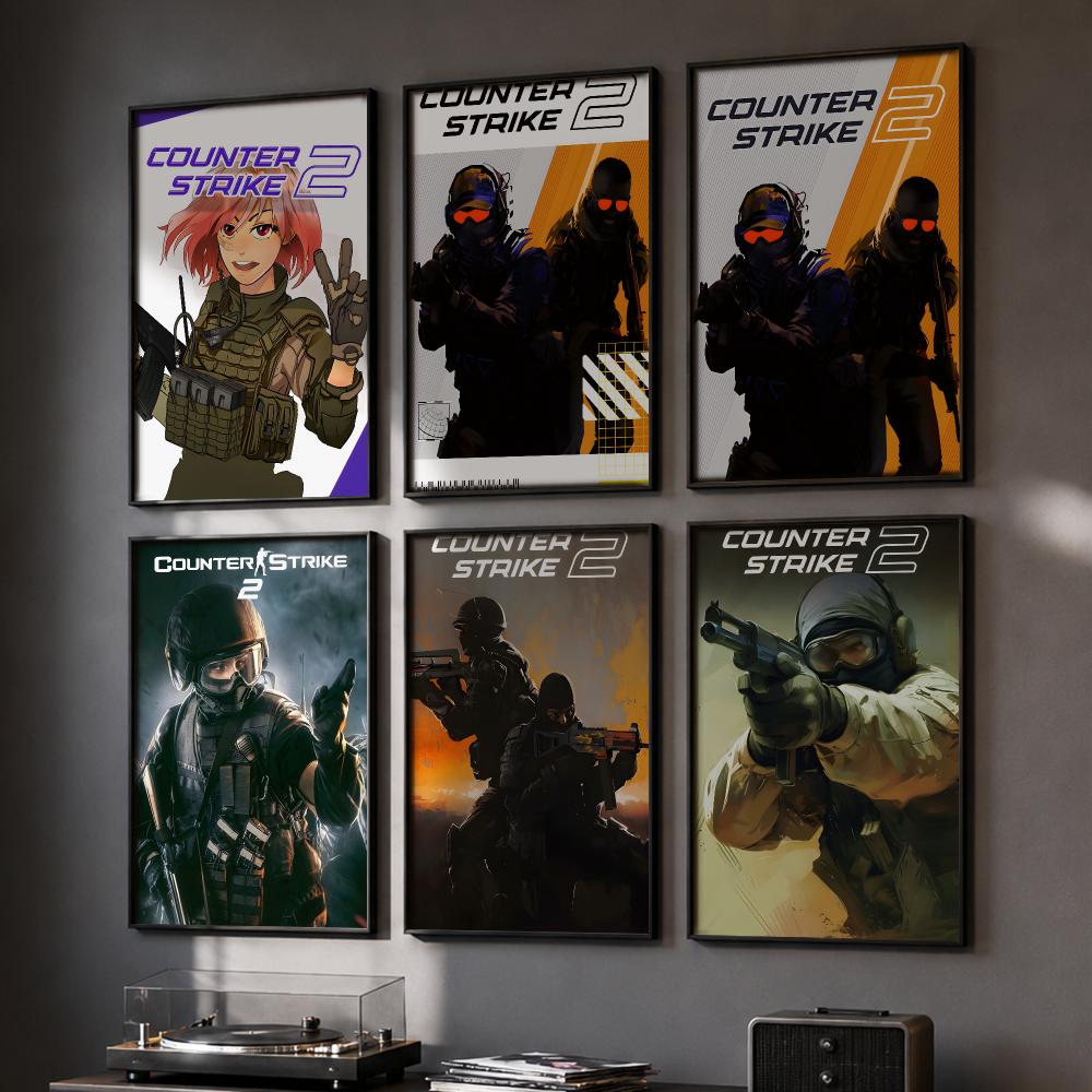 Home Bar And Counter - CS-Counter-Strike 2 Spiel-Poster HD Wandaufkleber für