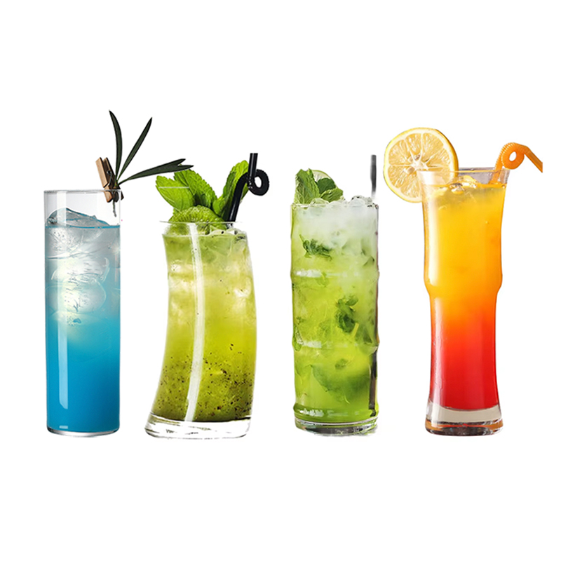 Highball Glass Set - Bleifreies, kreatives Kristallglas-Longdrinkglas, Collins-Tumbler, Trinkgläser für