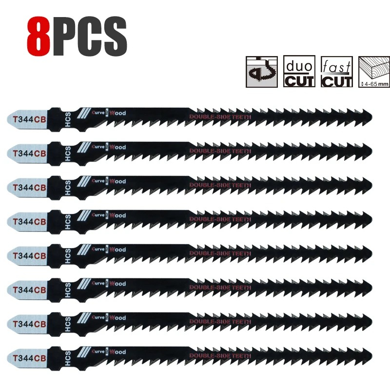 Jigger Double Sided - Doppelseitige Sägeblätter 4/8er-Pack T344Cb für Effizientes