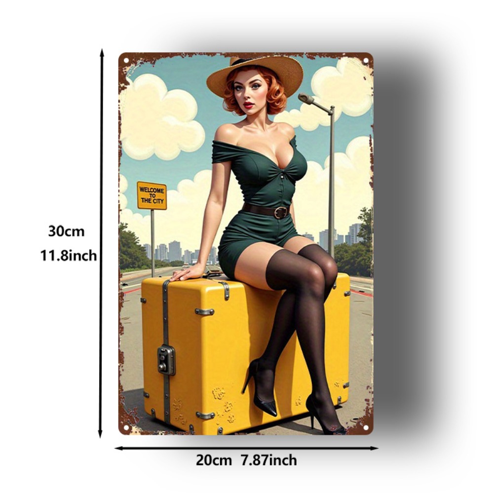Metallschild „Vintage Beauty w – Home Bar And Kitchen Bewertung und Preis