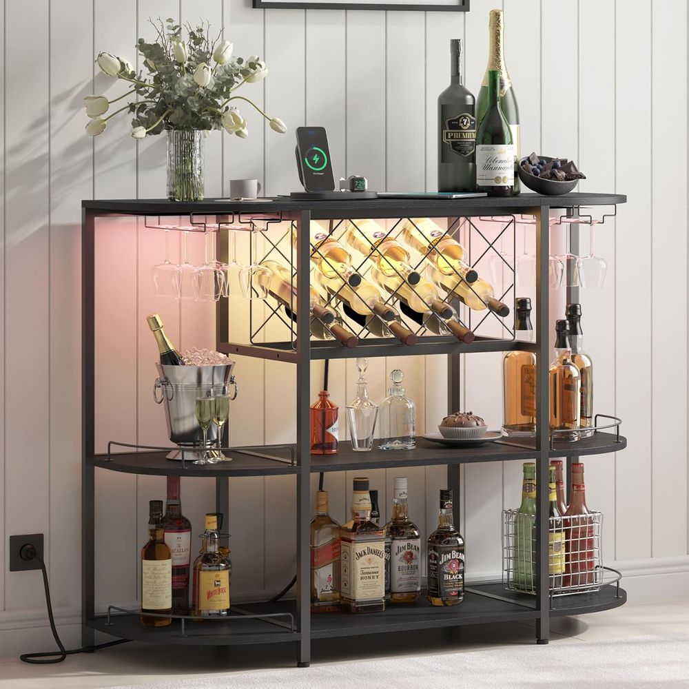 Schwarzer 3-stufiger Couchtisc – Home Bar And Kitchen Bewertung und Preis