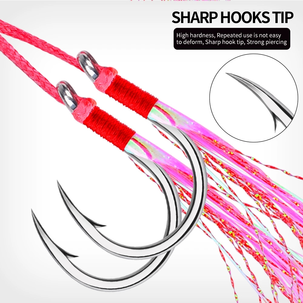 5 Paar Doppelhaken mit Widerha – Jigger Double Sided Bewertung und Preis