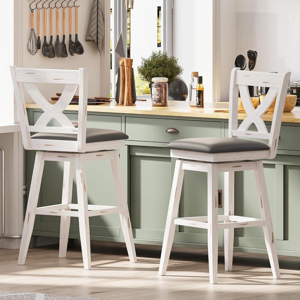 Drehbare Barhocker-Set, 2 Stüc – Home Bar Stools Bewertung und Preis