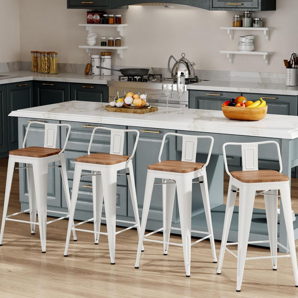 26-Zoll-Barhocker-Set, 4 indus – Home Bar Stools Bewertung und Preis