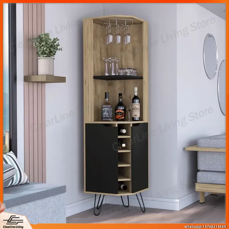 Eck-Barschrank mit 6 integrier – Home Bar Shelves Bewertung und Preis