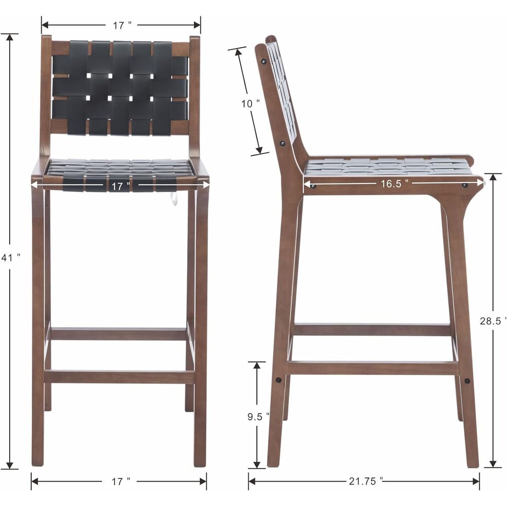 Set aus 2 Holzbarhockern, Sitz – Home Bar Stools Bewertung und Preis