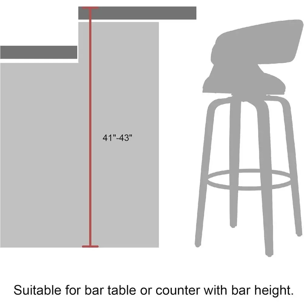 Set aus 2 grauen Stoff-Drehbar – Home Bar Stools Bewertung und Preis