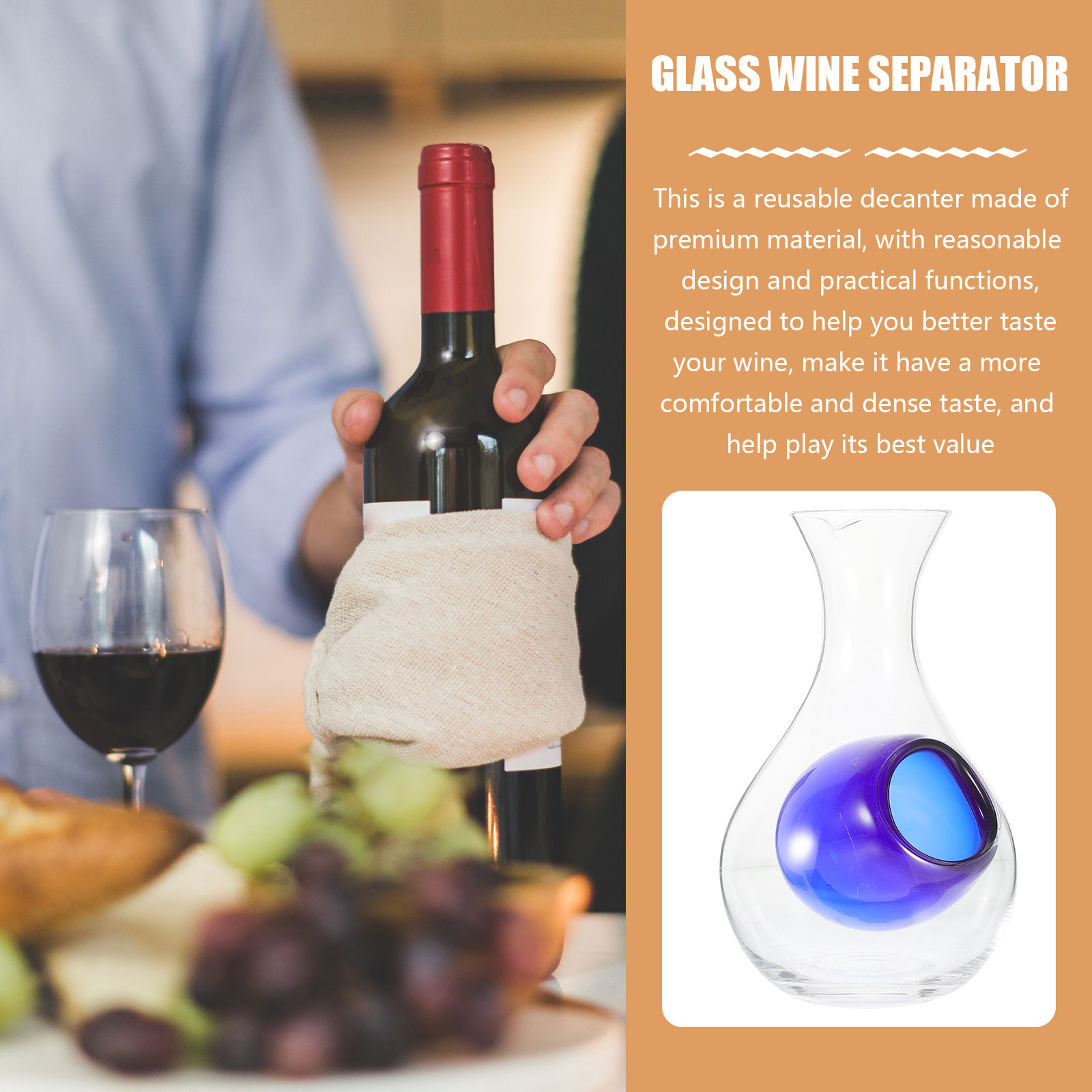 Wiederverwendbarer Wein-Dekant – Home Bar Supplies Bewertung und Preis
