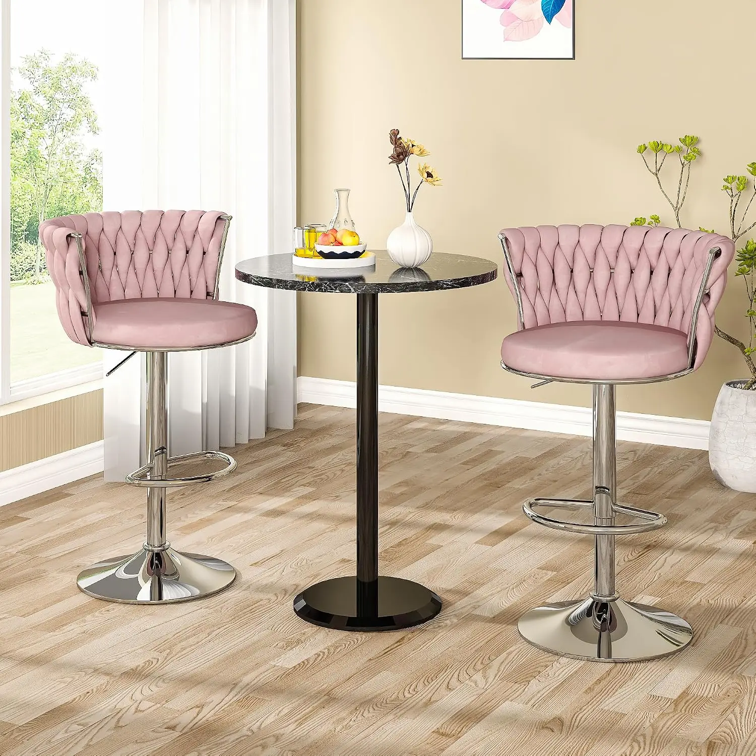 Samt-Barhocker im 2er-Set, dre – Home Bar Stools Bewertung und Preis
