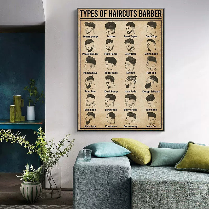 Retro-Friseurposter und Leinwa – Home Barber Bewertung und Preis