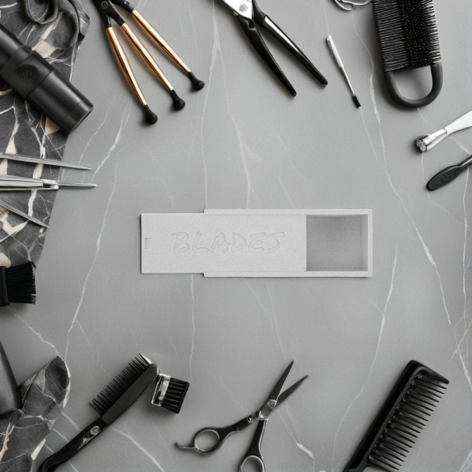 Weiße Doppelfach-Aufbewahrungs – Home Barber Bewertung und Preis