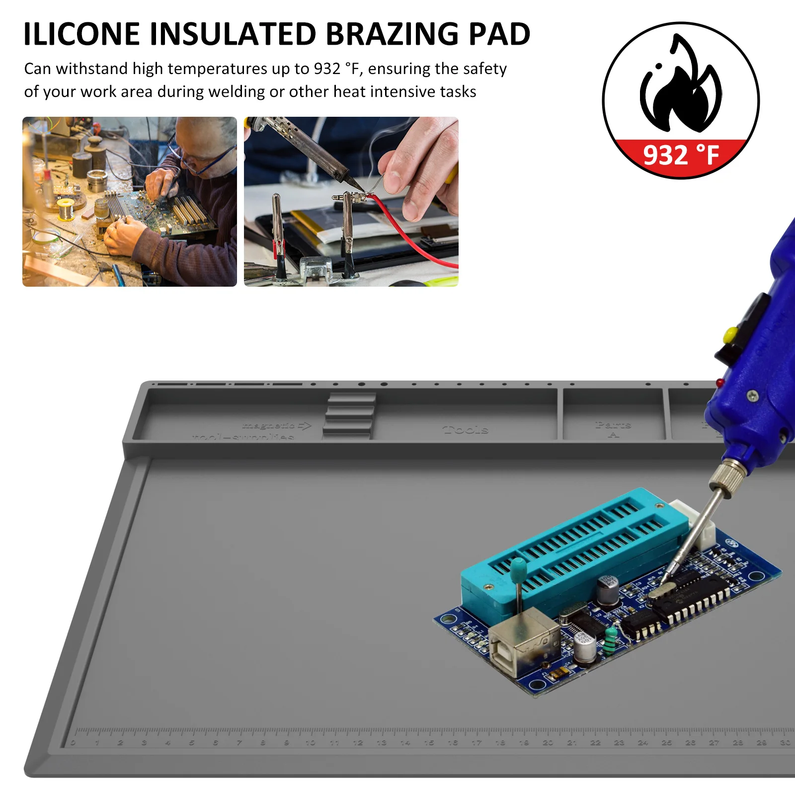 Lötstation Matte Silikon Arbei – Bar Mat Rubber Bewertung und Preis