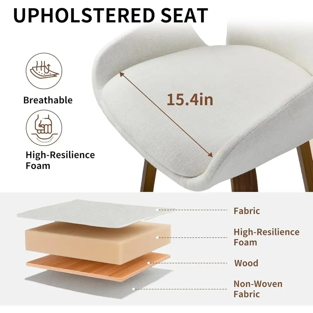 Beige Stoff-Drehbarhocker mit  – Home Bar Stools Bewertung und Preis
