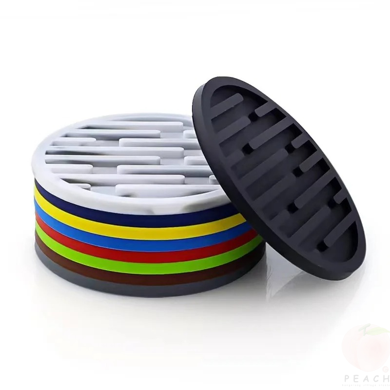 10 cm Silikon Untersetzer Rund – Bar Mat Rubber Bewertung und Preis
