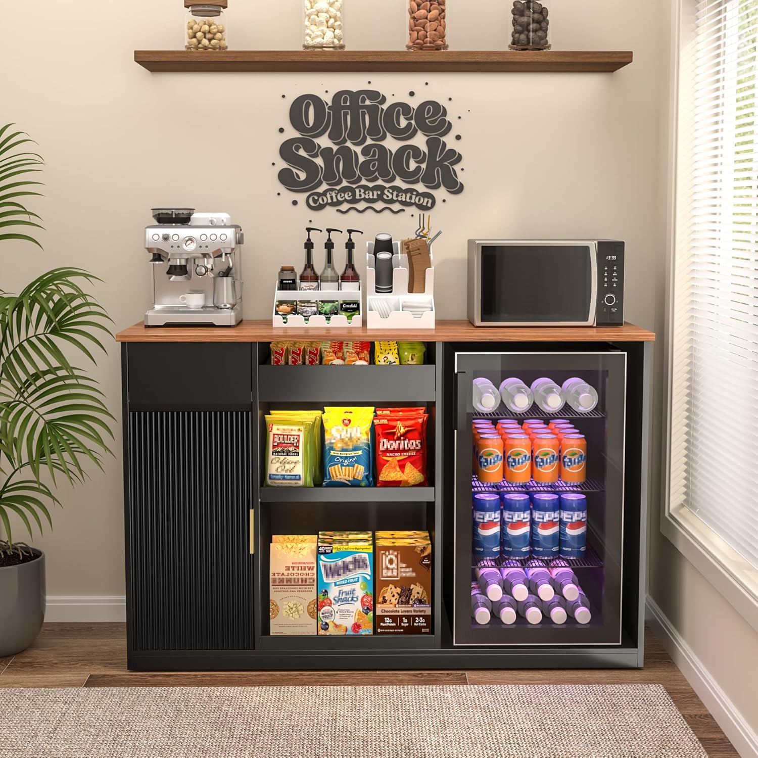 Snack-Bar-Schrank mit Kühlfach – Home Bar Shelves Bewertung und Preis