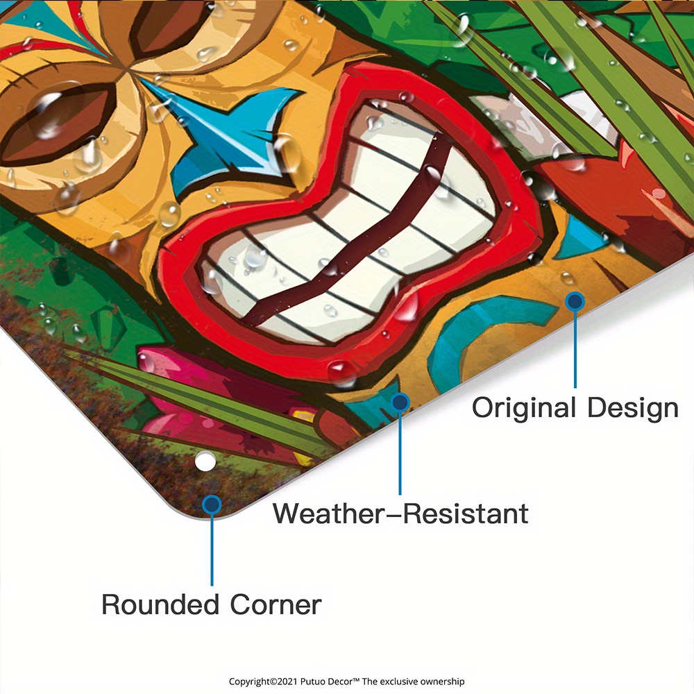 Individuelles Tiki-Bar-Schild, – Home Bar And Kitchen Bewertung und Preis