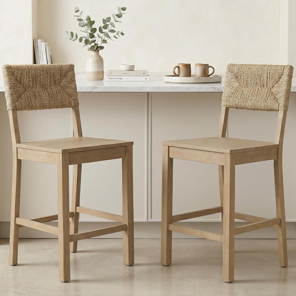 Set aus 2 Barhockern mit Rücke – Home Bar Stools Bewertung und Preis