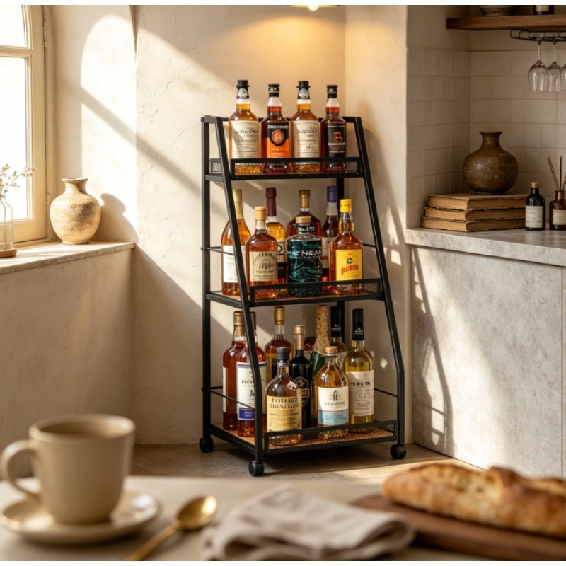 3-stufiges Leiter-Weinregal, f – Home Bar Shelves Bewertung und Preis