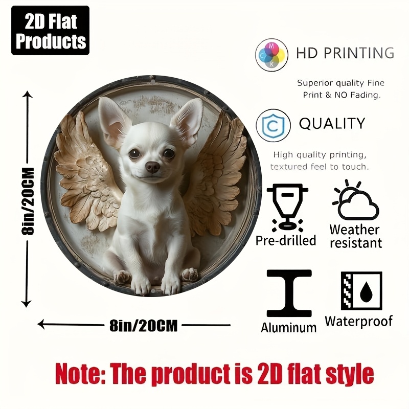 2D flach, 1 Stück, Chihuahua-T – Home Bar And Kitchen Bewertung und Preis