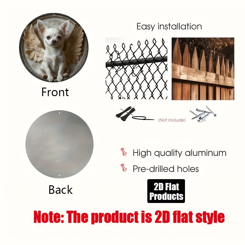 2D flach, 1 Stück, Chihuahua-T – Home Bar And Kitchen Bewertung und Preis