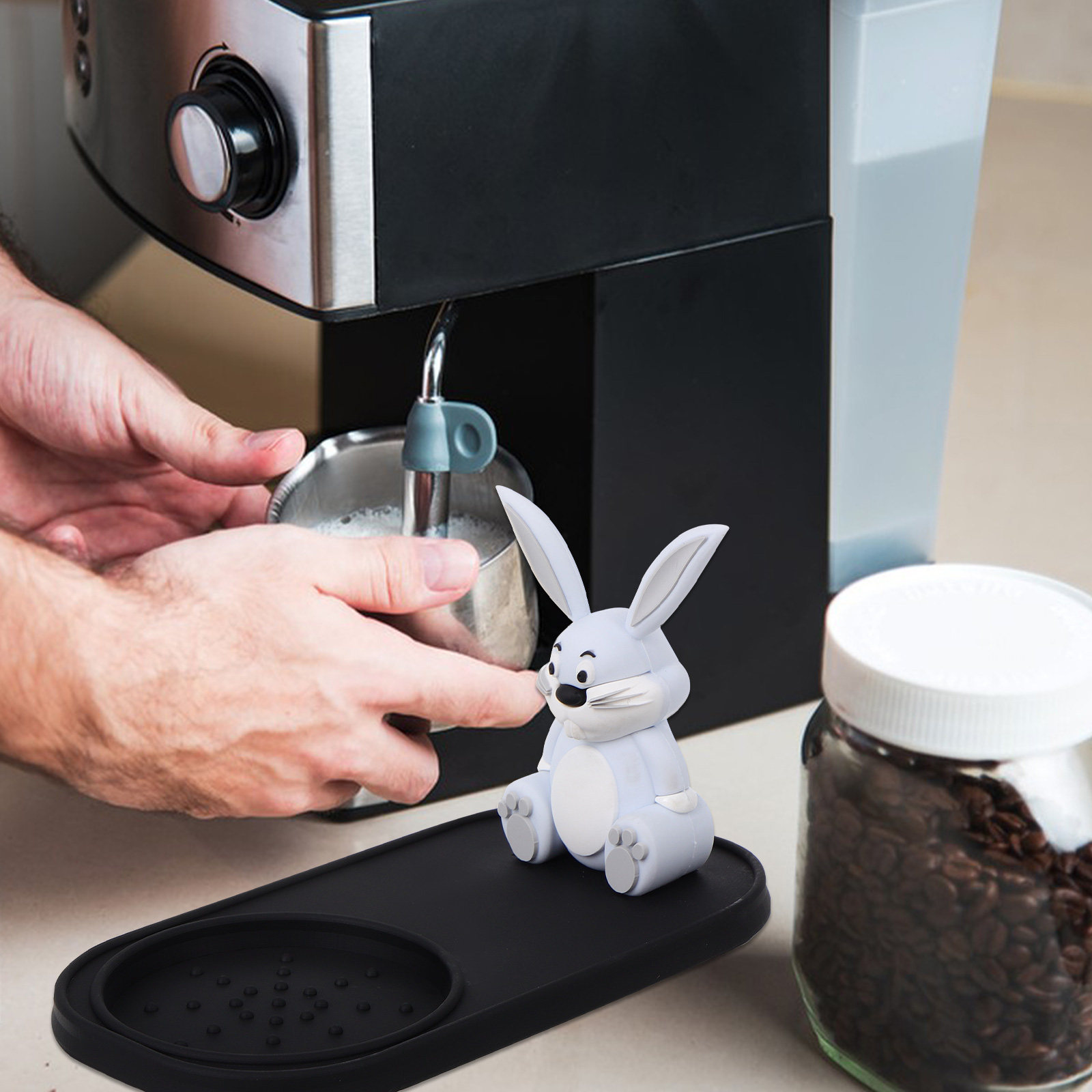Hasenmuster Espresso-Tampermat – Home Bar And Counter Bewertung und Preis
