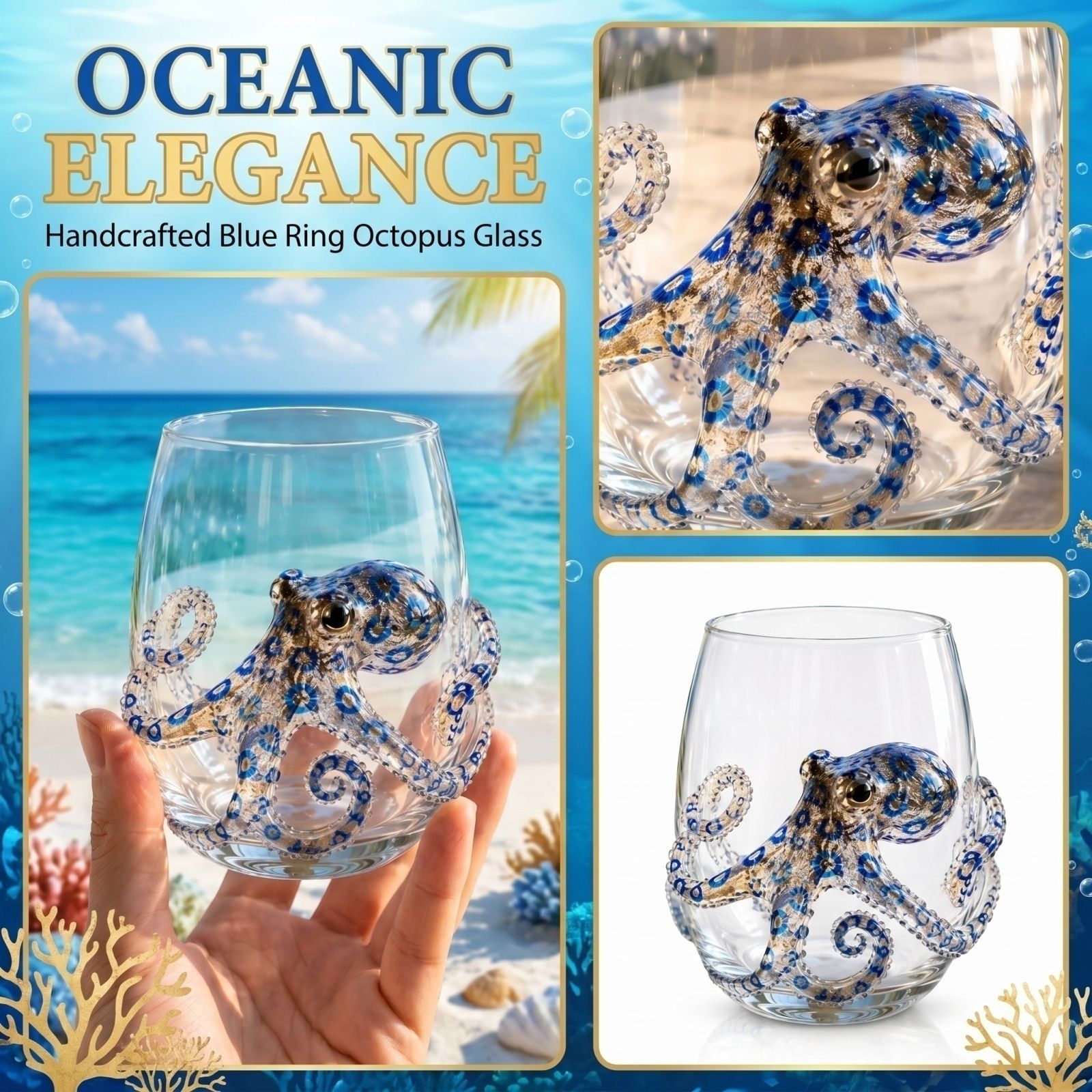 Handgefertigtes Blaues Ringför – Home Bar Shelf Bewertung und Preis