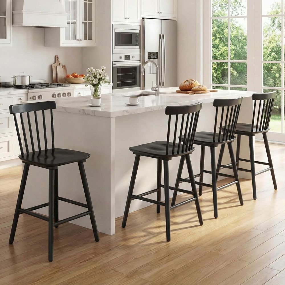 4er-Set, 26 Zoll hohe Holzbarh – Home Bar Stools Bewertung und Preis